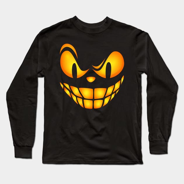 Smiley Face Long Sleeve T-Shirt by Mako Design 